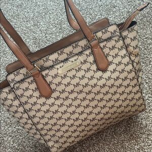 Michael Kors Signature Brown and Tan Tote